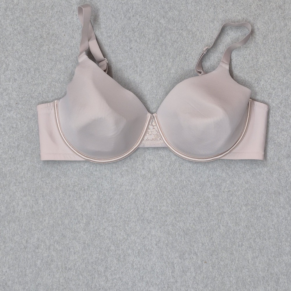 Vanity Fair‎ Women Bra 44D Beige 76528 Radiant Underwired Lace Knit Strap